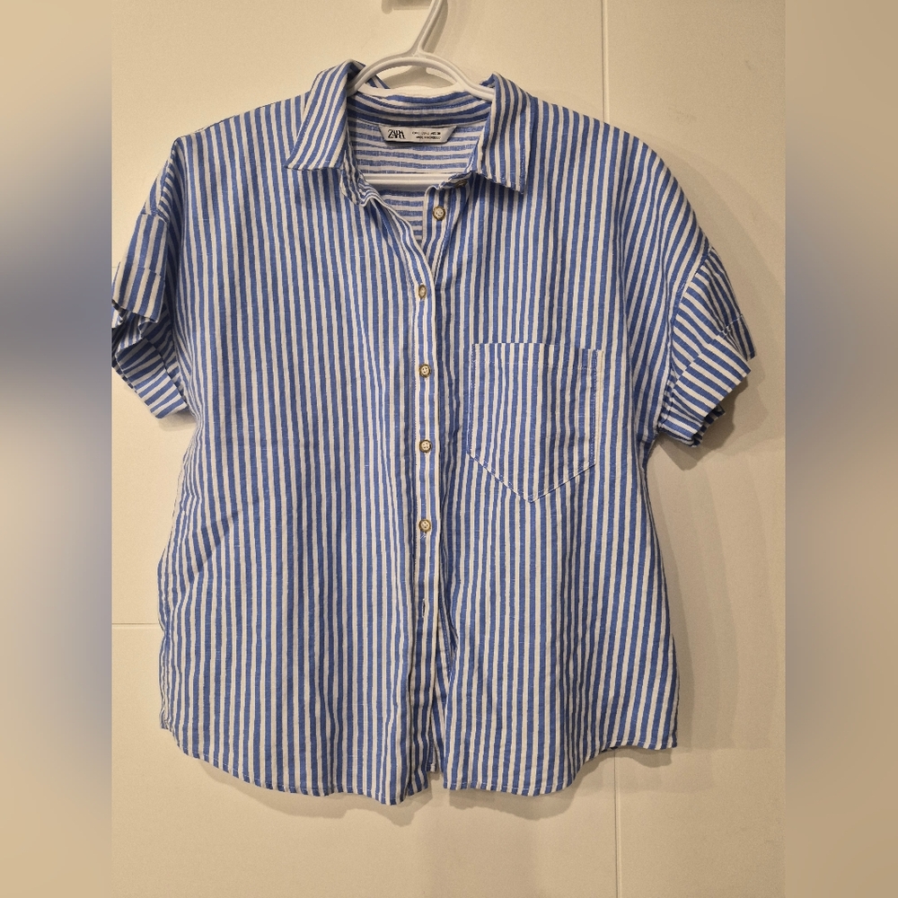 Zara stripped blouse